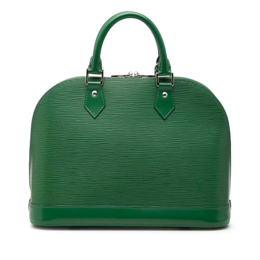Louis Vuitton Epi Alma PM Green Leather Very good condition - Front View