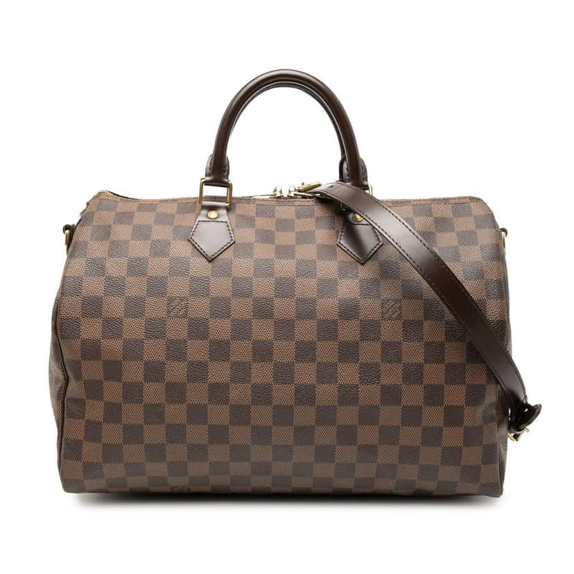 Louis Vuitton Damier Ebene Speedy Bandouliere 35 Brown Very good condition - Front View