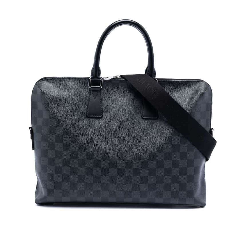 Louis Vuitton Damier Graphite Porte Documents Jour Black Very good condition - Front View
