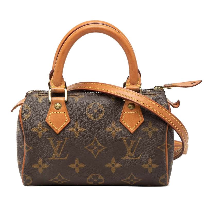 Louis Vuitton Monogram Nano Speedy Bandouliere Brown Very good condition - Front View