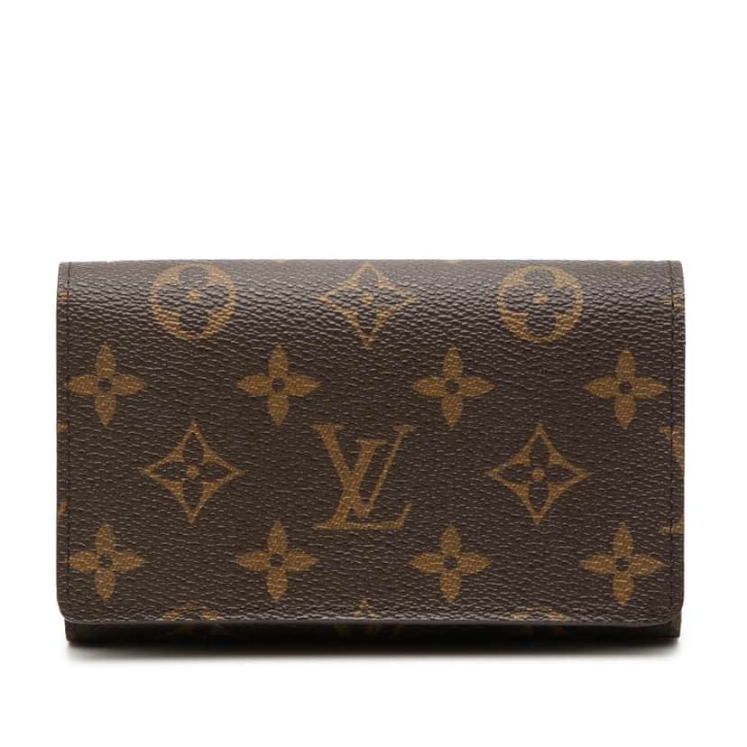 Louis Vuitton Monogram Porte Monnaie Billets Tresor Wallet Brown Very good condition - Front View