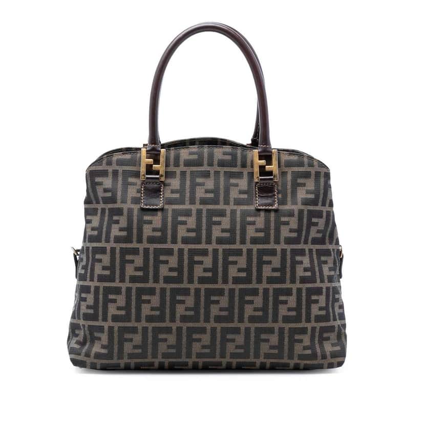 Fendi Zucca Canvas Satchel Brown Canvas Very good condition - Front View