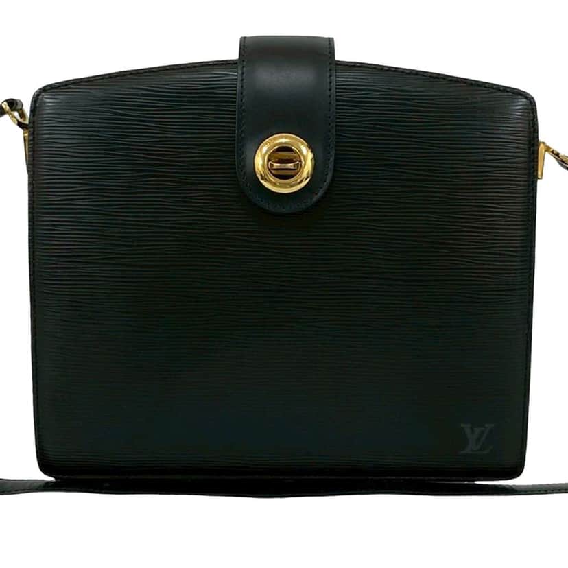 Louis Vuitton Epi Capucines Black Leather Very good condition - Front View