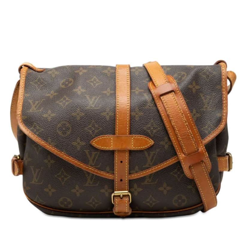 Louis Vuitton Monogram Saumur 25 Brown Good condition - Front View