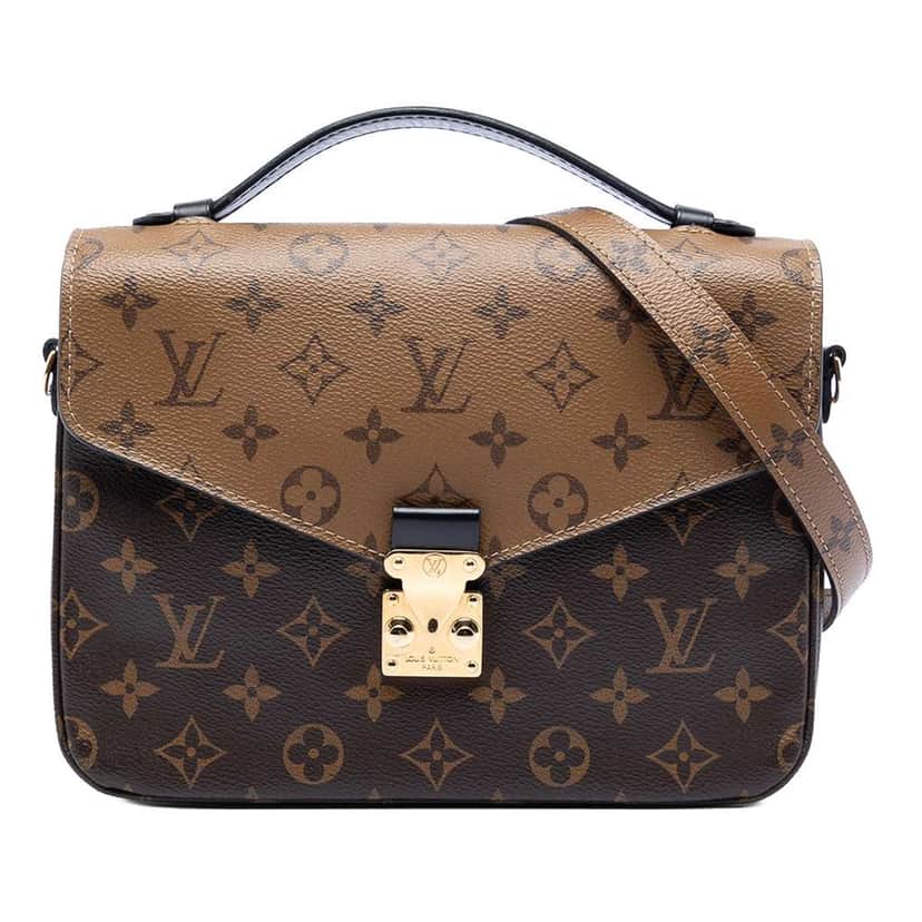 Louis Vuitton Monogram Reverse Pochette Metis Brown Very good condition - Front View