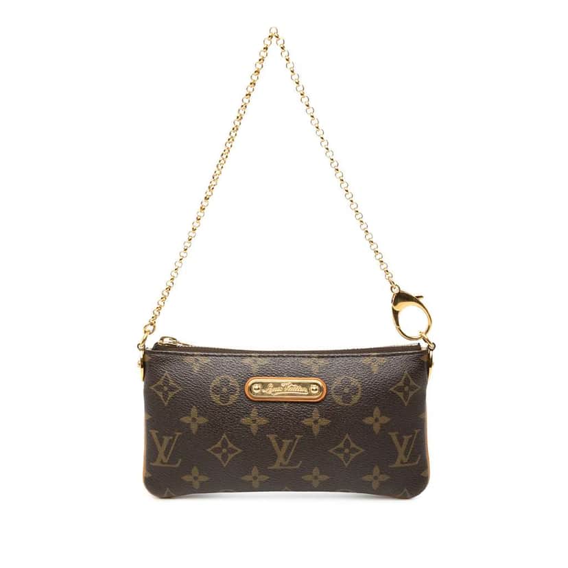 Louis Vuitton Monogram Pochette Milla MM Brown Very good condition - Front View