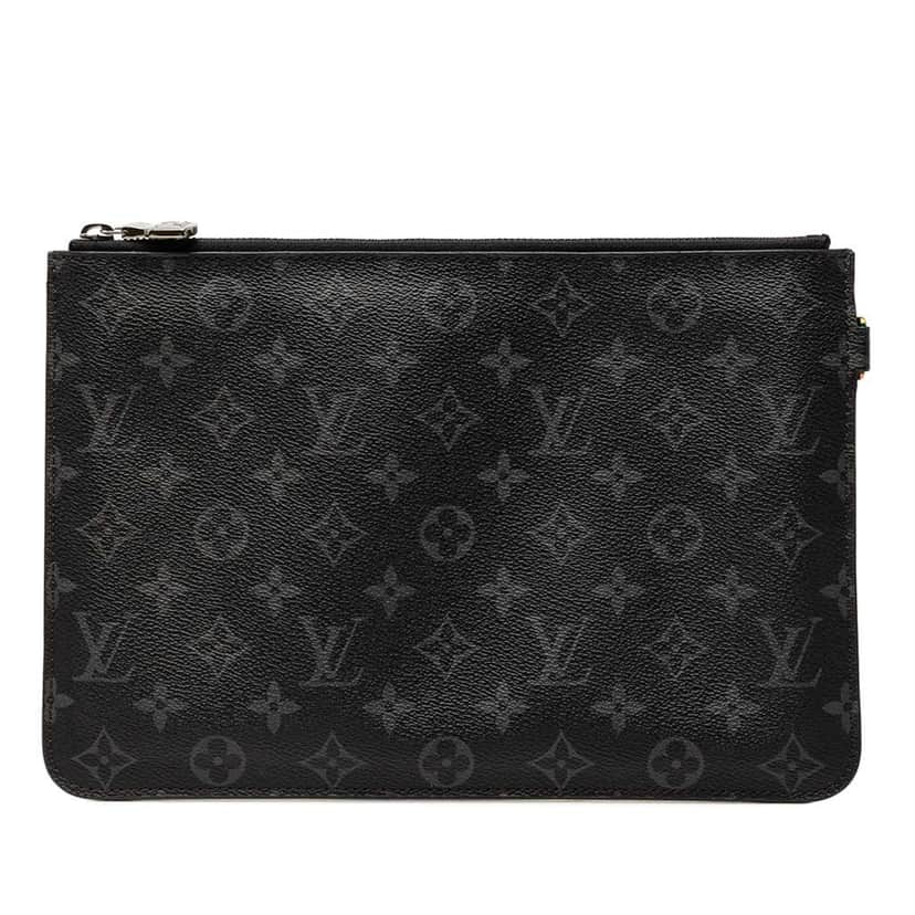 Louis Vuitton Monogram Eclipse Cabas Pochette Black Very good condition - Front View