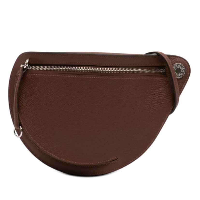 Hermès Epsom Petite Course Brown Leather Very good condition - Front View