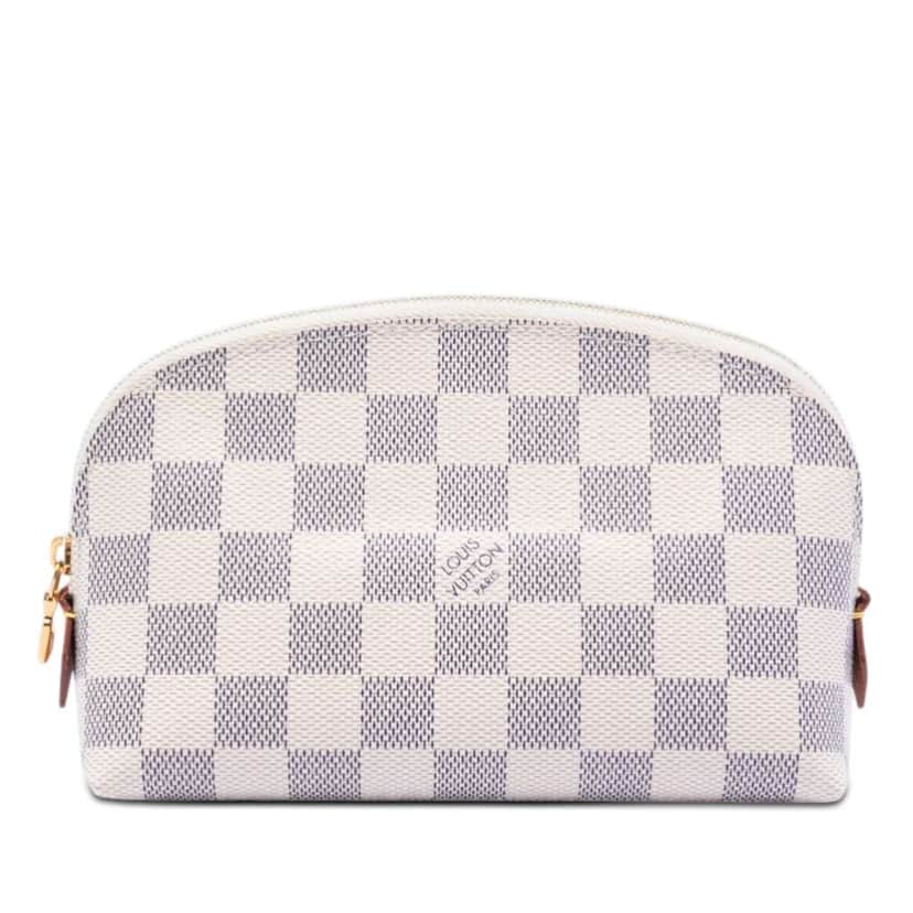 Louis Vuitton Damier Azur Cosmetic Pouch White Very good condition - Front View