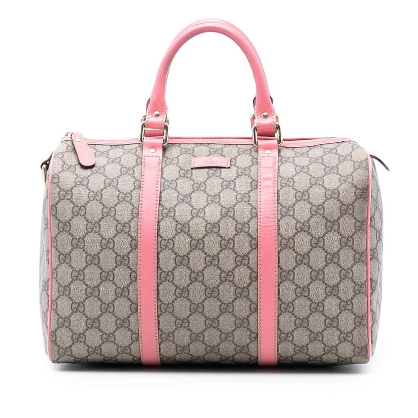 Gucci Medium GG Supreme Joy Boston Bag Beige Very good condition - Front View