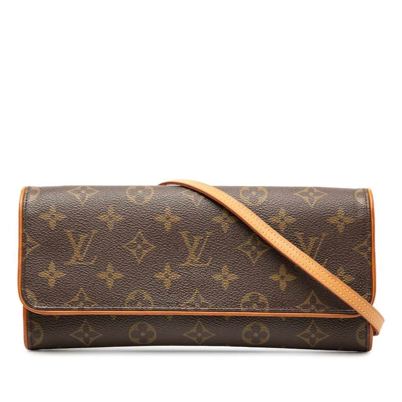 Louis Vuitton Monogram Pochette Twin GM Brown Very good condition - Front View