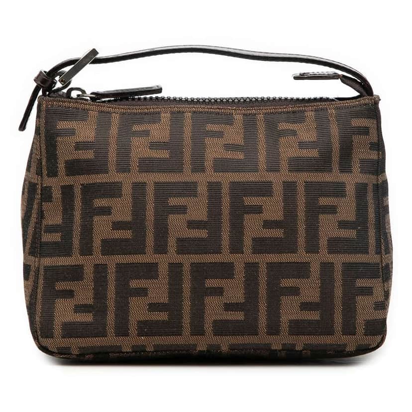 Fendi Zucca Canvas Handbag Brown Canvas Very good condition - Front View