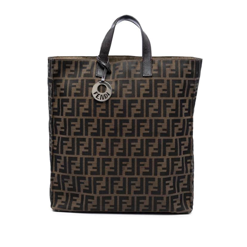 Fendi Zucca Canvas Shopping Tote Brown Canvas Very good condition - Front View