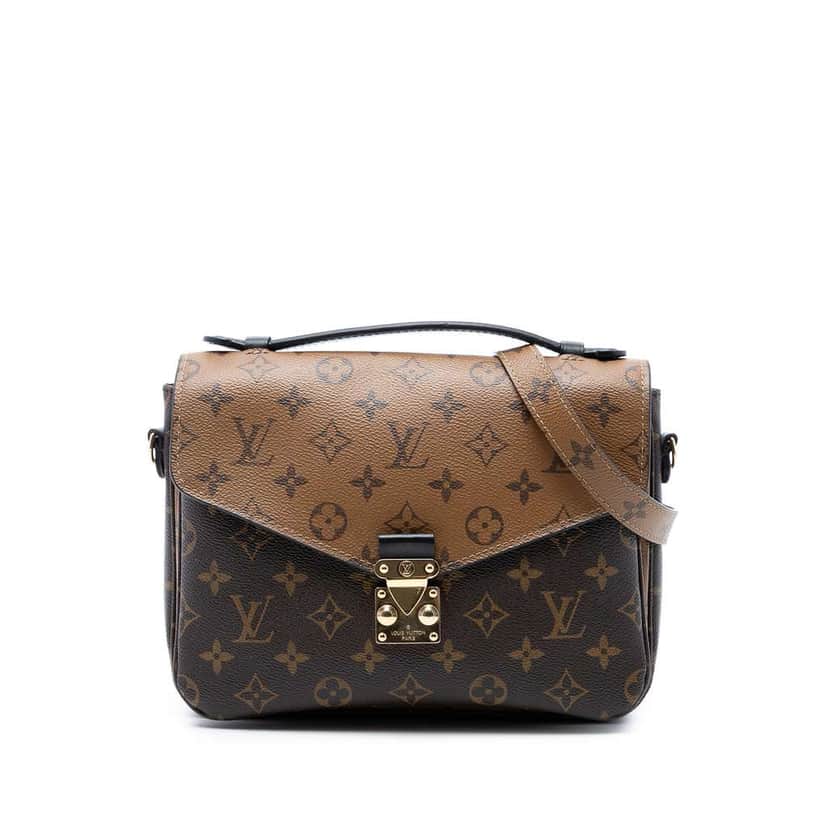Louis Vuitton Monogram Reverse Pochette Metis Brown Very good condition - Front View