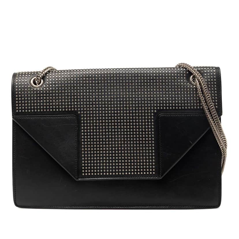 Saint Laurent Medium Studded Leather Betty Shoulder Bag Black Leather Very good condition - Front View