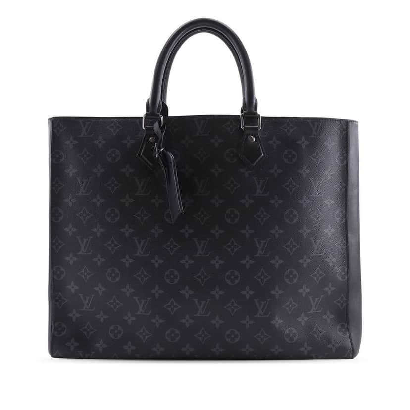Louis Vuitton Monogram Eclipse Grand Sac Tote Black Very good condition - Front View