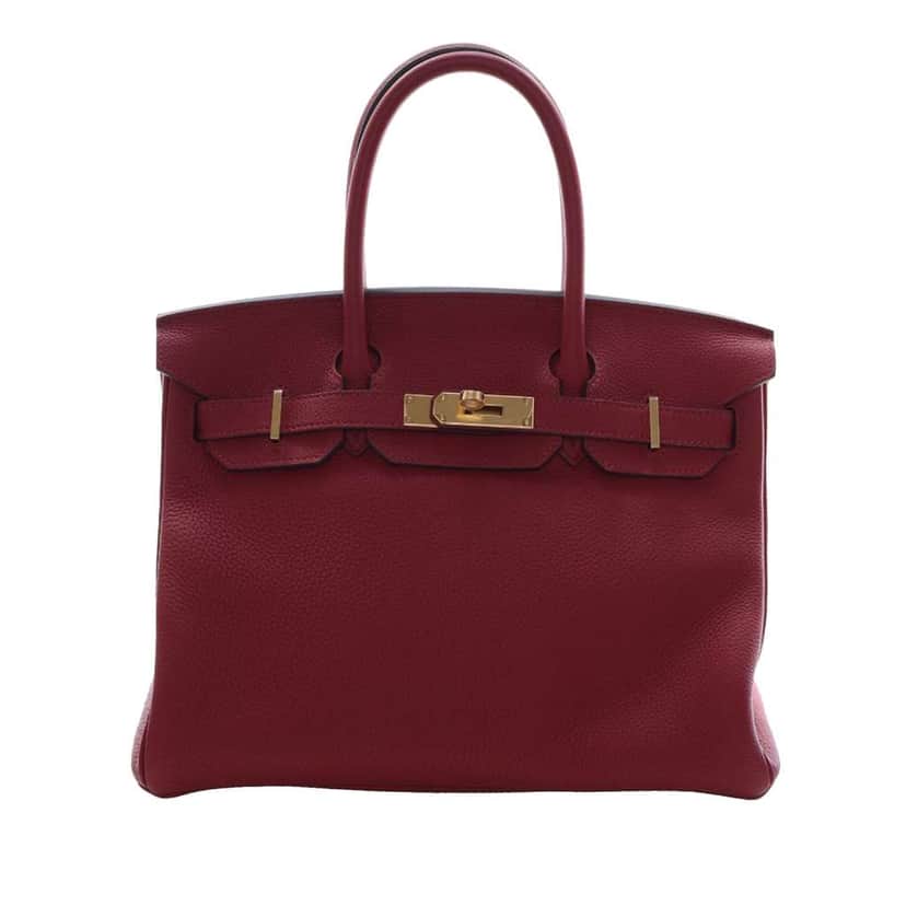 Hermès Togo Birkin Retourne 30 Red Leather Very good condition - Front View