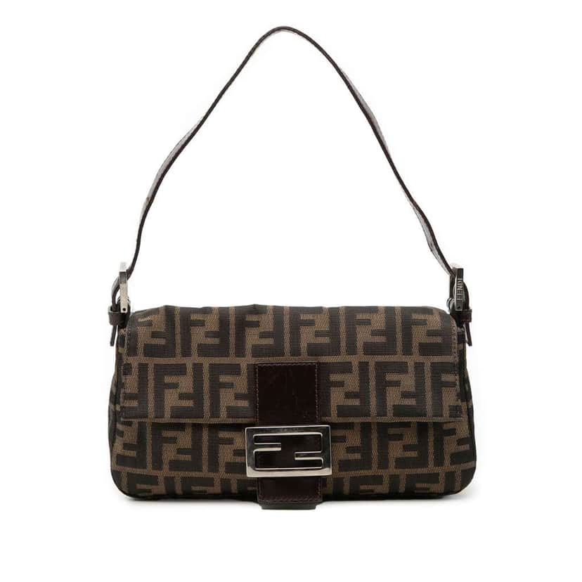 Fendi Zucca Canvas Baguette Brown Canvas Very good condition - Front View