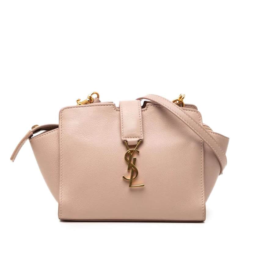Saint Laurent Toy Leather Monogram Cabas Pink Leather Very good condition - Front View