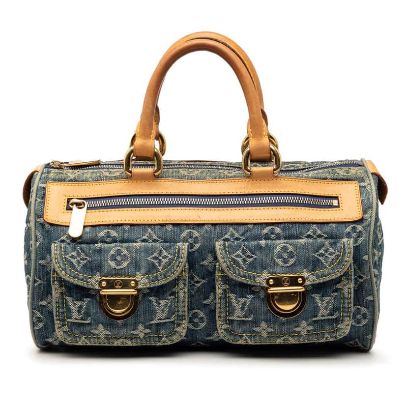 Louis Vuitton Monogram Denim Neo Speedy 30 Blue Denim Very good condition - Front View