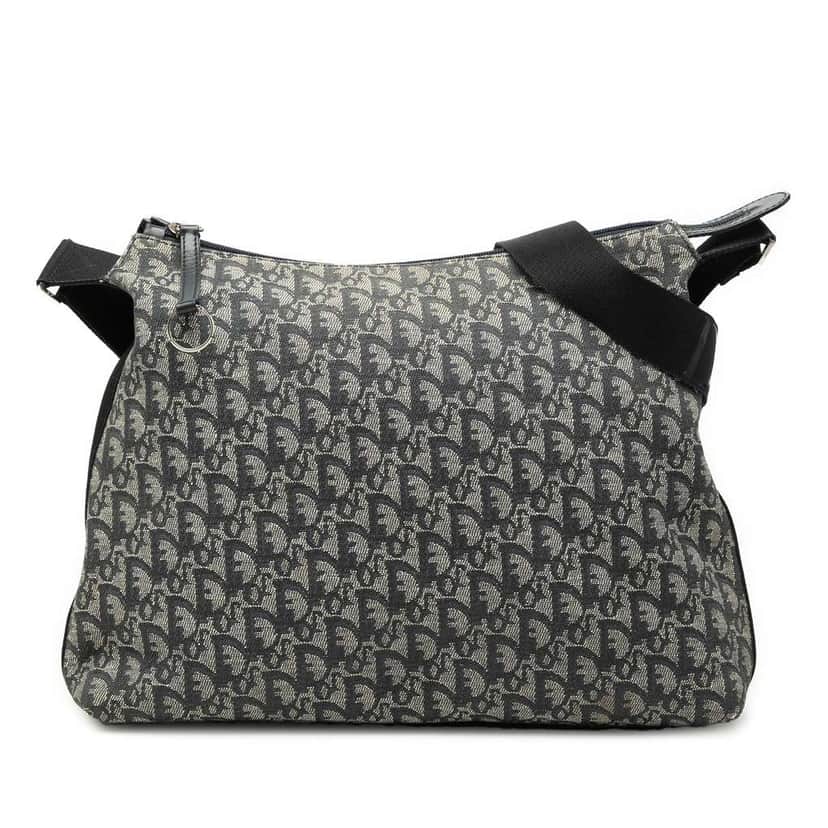 Dior Diorissimo Trotter Canvas Crossbody Blue Canvas Good condition - Front View