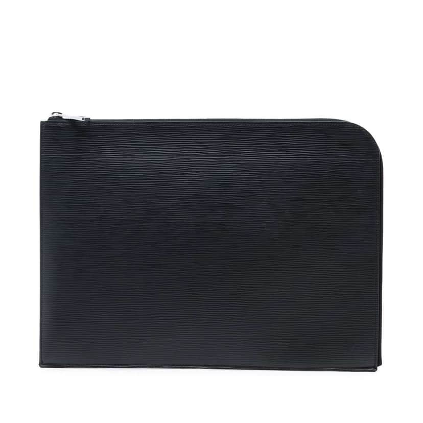 Louis Vuitton Epi Pochette Jour GM Black Leather Very good condition - Front View