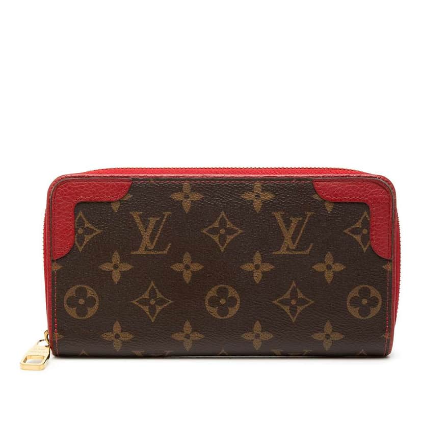 Louis Vuitton Monogram Retiro Zippy Wallet Brown Very good condition - Front View