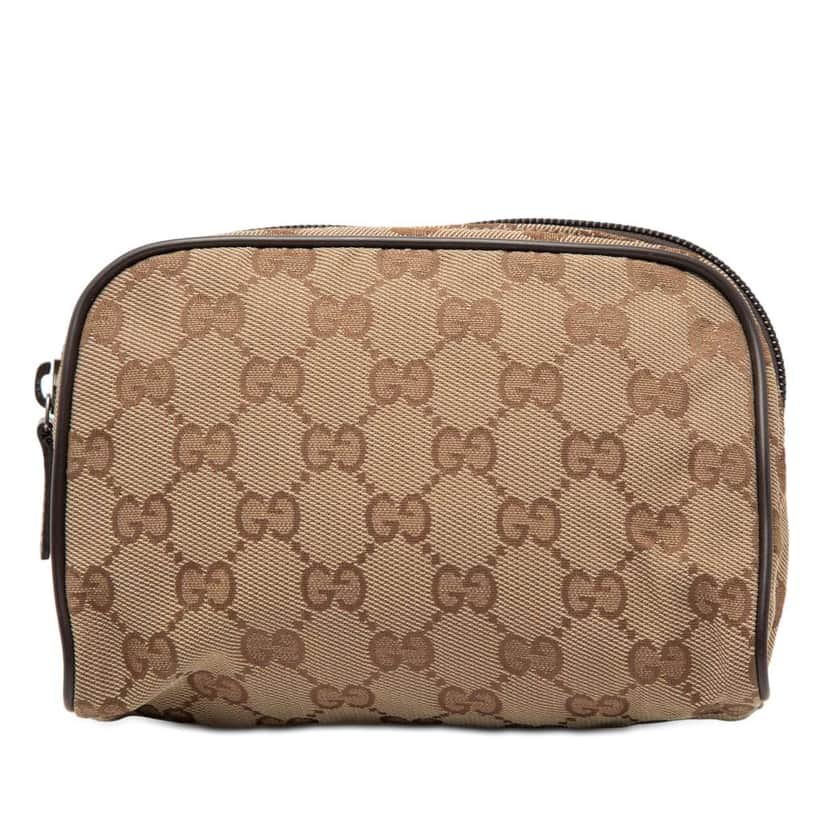 Gucci GG Canvas Pouch Beige Very good condition - Front View