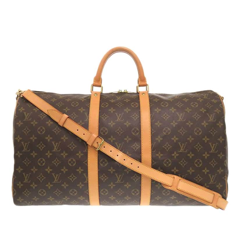 Louis Vuitton Monogram Keepall Bandouliere 55 Brown Very good condition - Front View