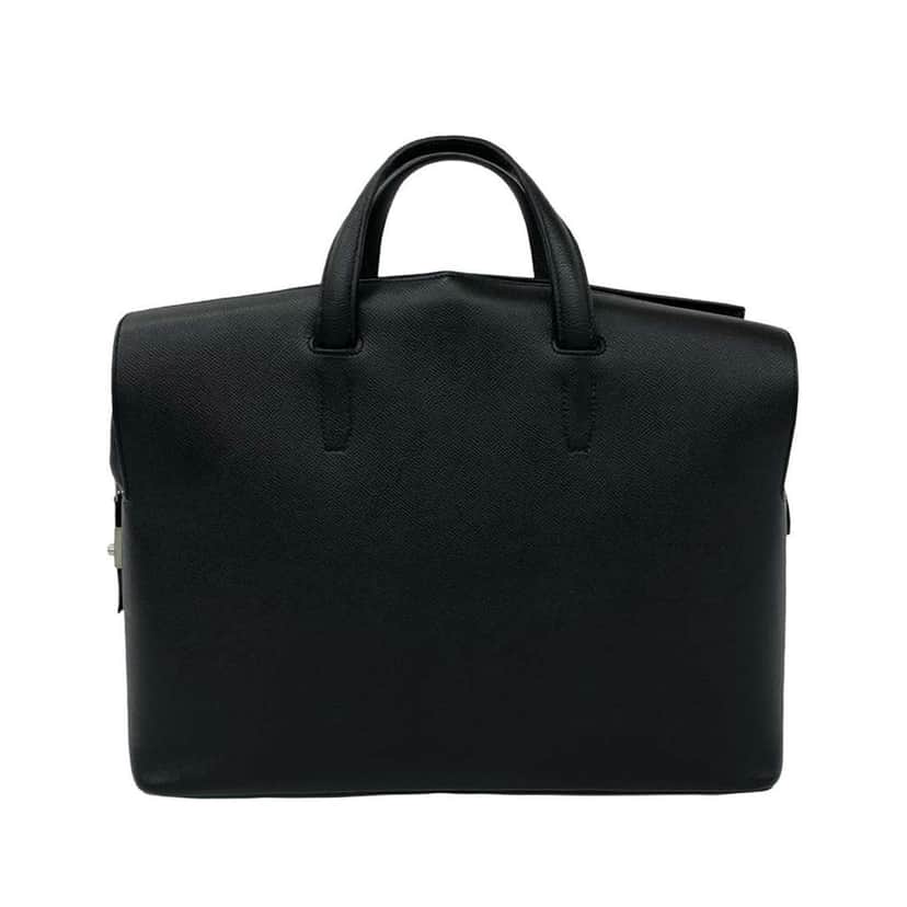 Hermès Epsom Cityhall Briefcase 38 Black Leather Very good condition - Front View