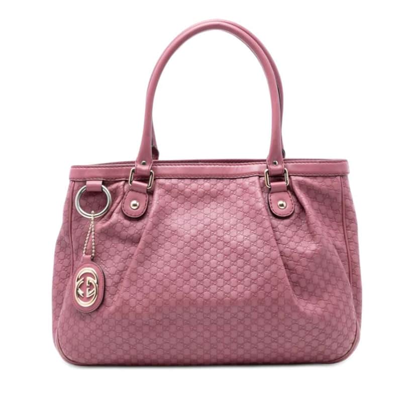 Gucci Microguccissima Sukey Tote Pink Leather Very good condition - Front View