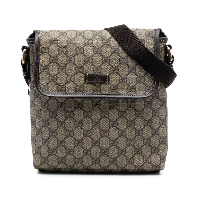 Gucci GG Supreme Crossbody Beige Very good condition - Front View