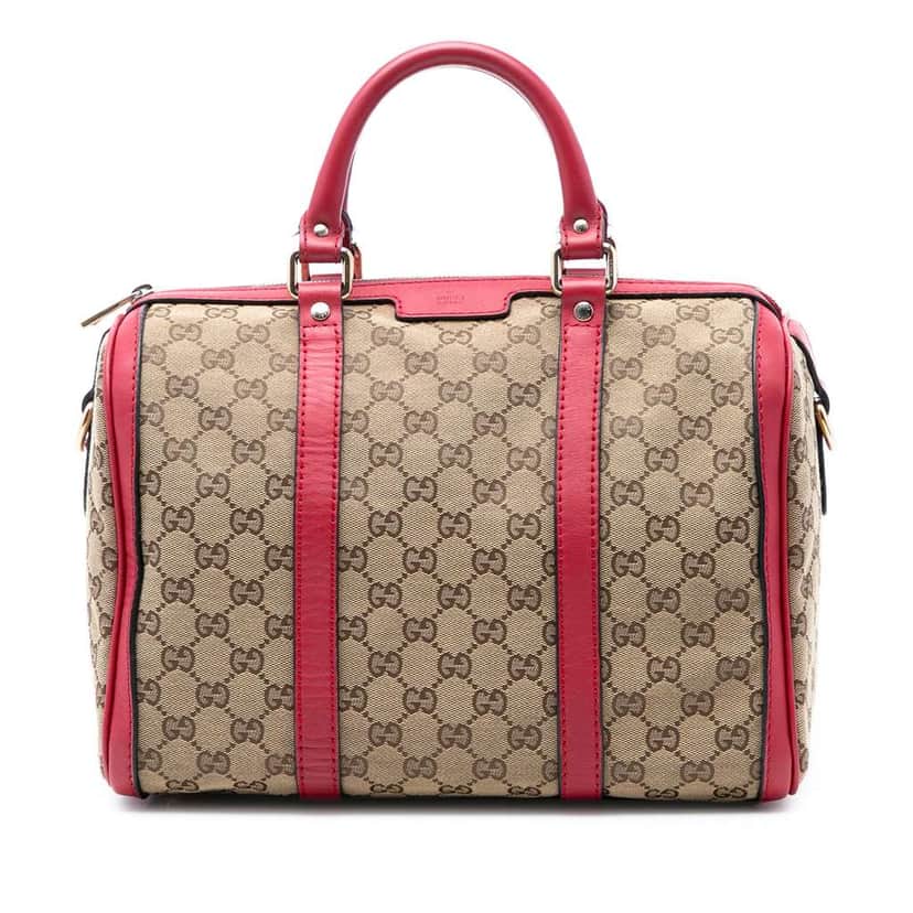 Gucci Medium GG Canvas Joy Boston Bag Beige Canvas Very good condition - Front View