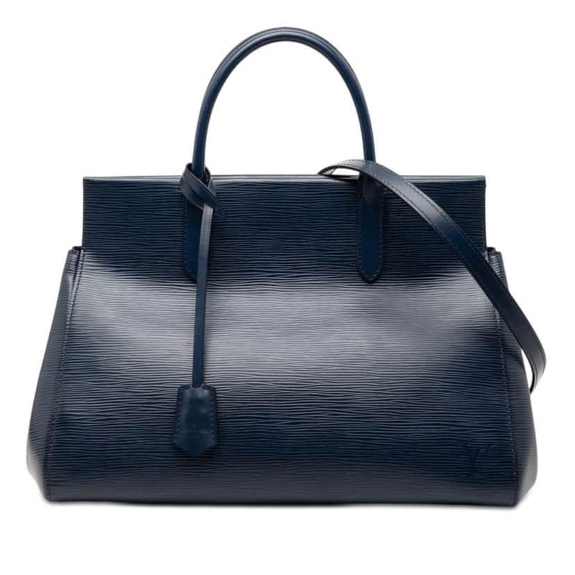 Louis Vuitton Epi Marly MM Blue Leather Very good condition - Front View