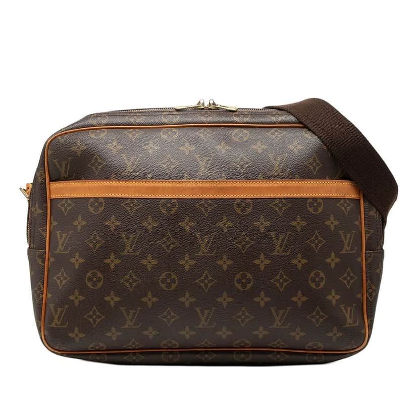 Louis Vuitton Monogram Reporter GM Brown Good condition - Front View
