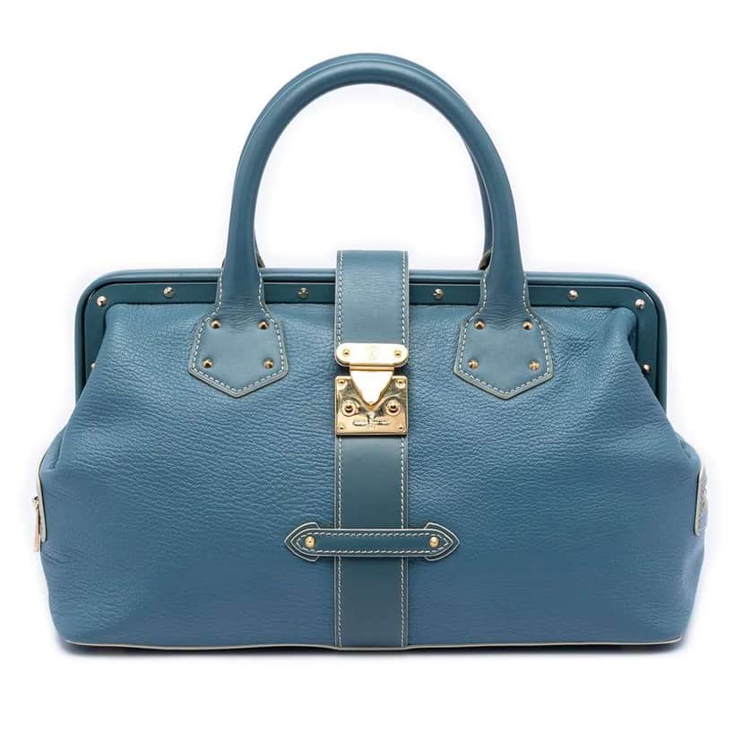 Louis Vuitton Suhali Lingenieux PM Blue Leather Very good condition - Front View