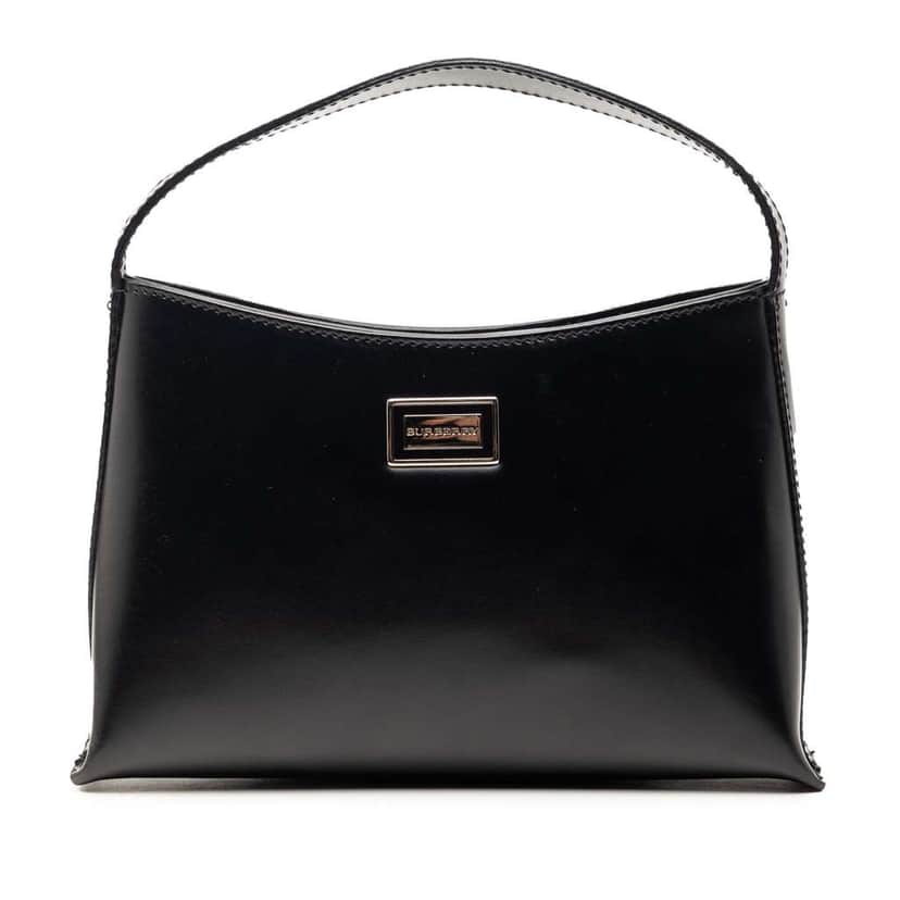 Burberry Leather Handbag Black Leather Very good condition - Front View