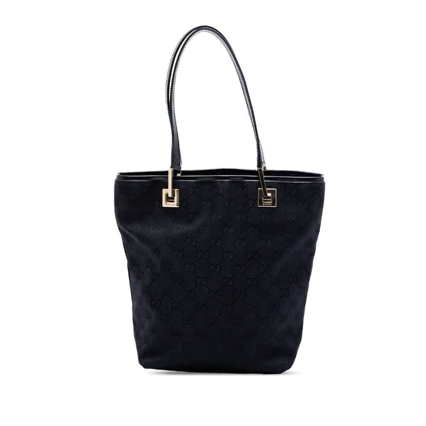 Gucci GG Canvas Tote Black Canvas Very good condition - Front View