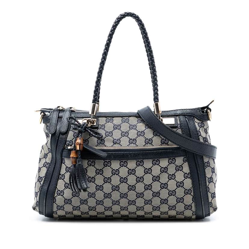 Gucci GG Canvas Bella Satchel Beige Canvas Very good condition - Front View