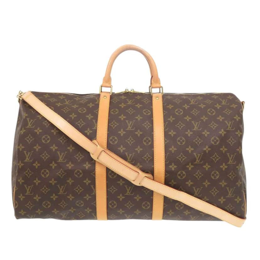Louis Vuitton Monogram Keepall Bandouliere 55 Brown Very good condition - Front View