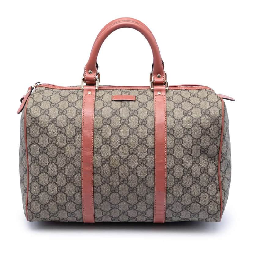Gucci Medium GG Supreme Joy Boston Bag Beige Canvas Very good condition - Front View
