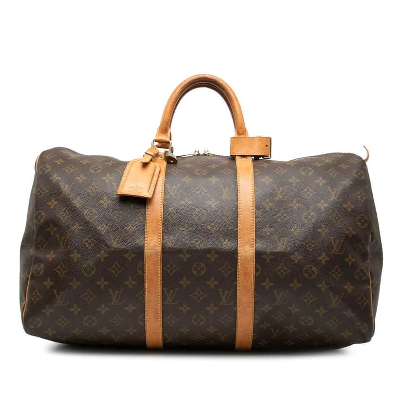 Louis Vuitton Monogram Keepall 50 Brown Very good condition - Front View