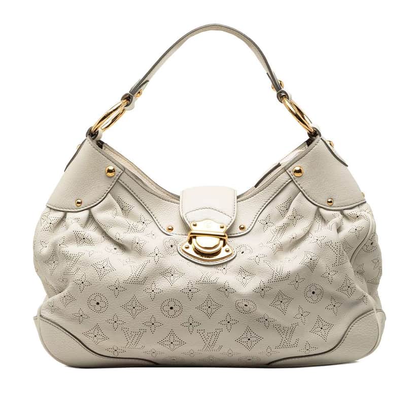 Louis Vuitton Monogram Mahina Solar PM White Leather Very good condition - Front View