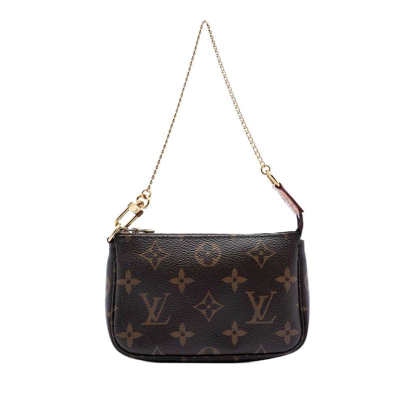Louis Vuitton Monogram Mini Pochette Accessoires Brown Very good condition - Front View