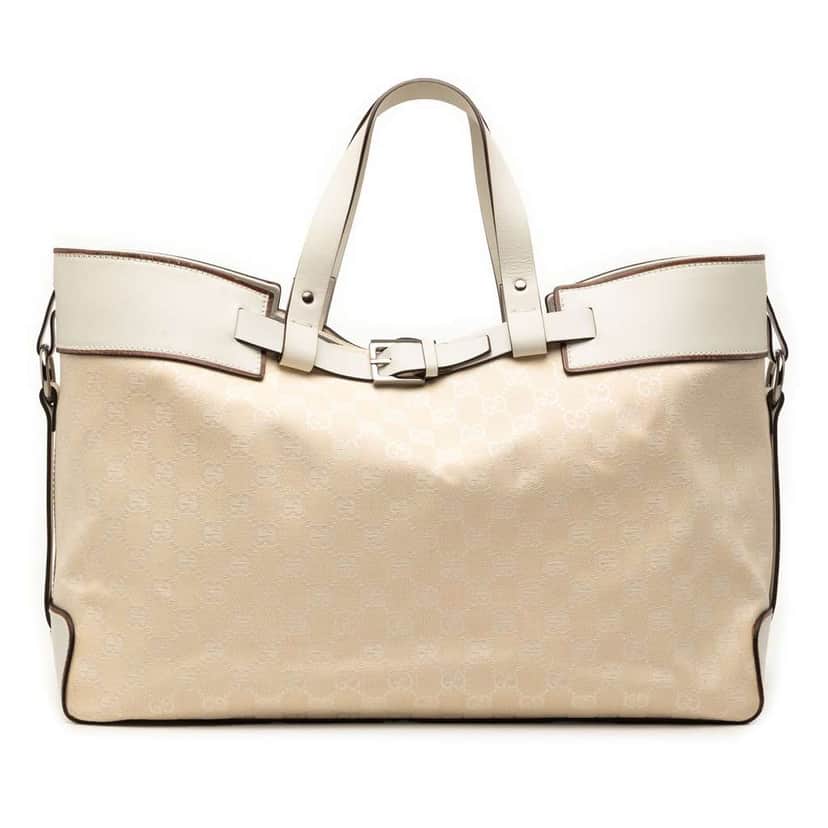 Gucci GG Canvas Tote Beige Canvas Very good condition - Front View