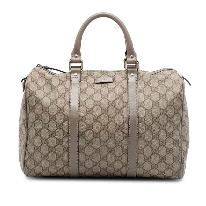 Gucci Medium GG Supreme Joy Boston Bag Beige Canvas Very good condition - Front View