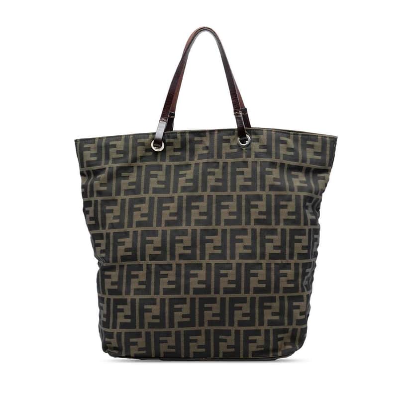 Fendi Zucca Canvas Tote Brown Canvas Very good condition - Front View