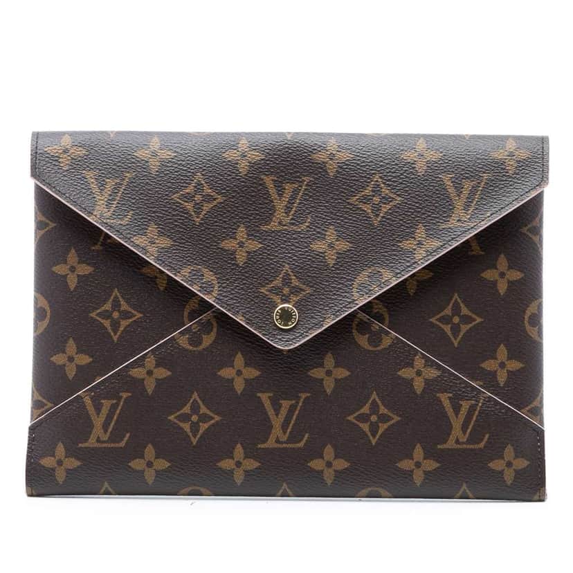 Louis Vuitton Monogram Pochette Kirigami GM Brown Very good condition - Front View