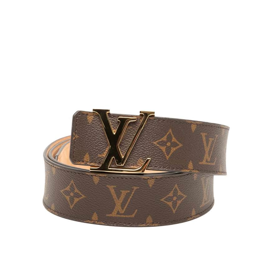 Louis Vuitton Monogram Initiales Reversible Belt Brown Very good condition - Front View