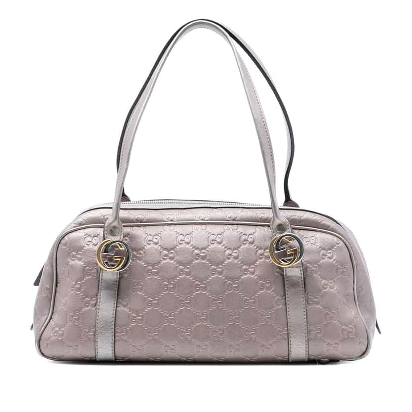 Gucci Guccissima Twins Shoulder Bag Pink Leather Very good condition - Front View